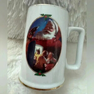 1996 Coca Cola For Santa Coffee Mug Cup Vintage Collectible Christmas Classic